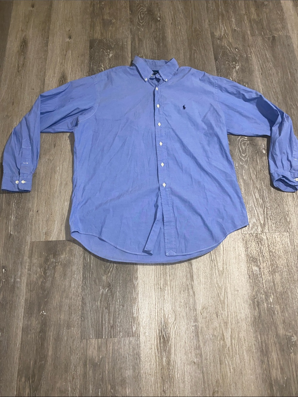 Ralph Lauren Blue Button-Down Oxford Shirt